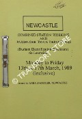 Book cover of Newcastle Combined Station Working and Passenger Train Departures (Durham Electrification Diversions via Leamside) - Monday to Friday 13th to 17th March, 1989 by British Railways